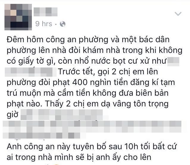 Clip: Công an phường đòi khám xét nhà, nhổ nước bọt vào mặt dân lúc nửa đêm - Ảnh 2.