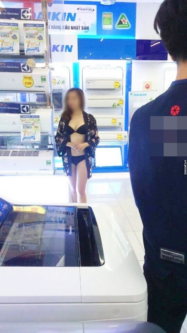Nữ PG xinh đẹp bất ngờ l&ecirc;n tiếng sau ồn &agrave;o mặc bikini tại si&ecirc;u thị điện m&aacute;y - Ảnh 3.