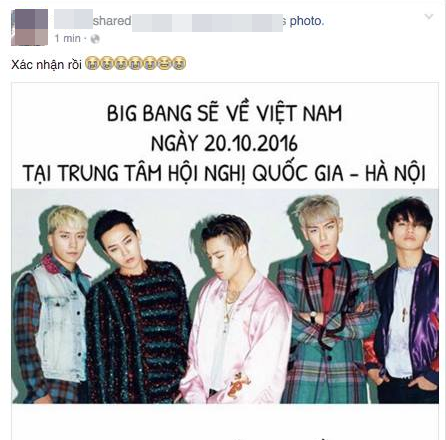 Thông tin chính thức: Big Bang sẽ tổ chức fan meeting tại Hà Nội vào tháng 10 - Ảnh 3.