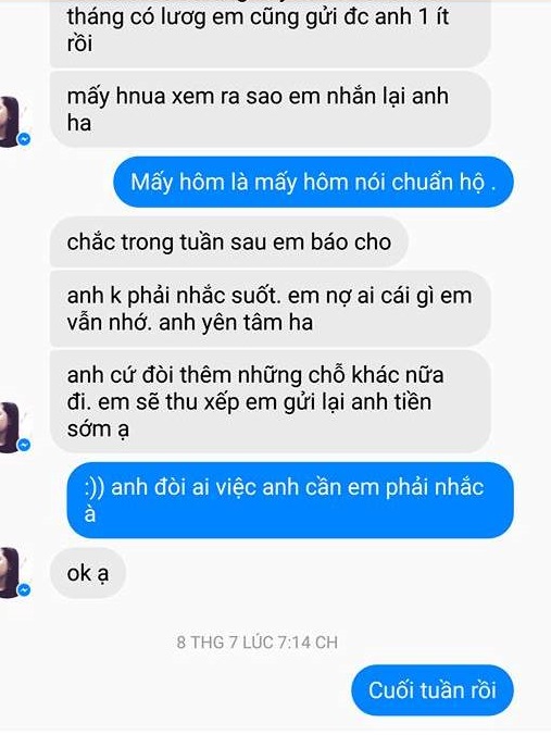 Chàng trai đăng đàn tố bạn gái cũ phản bội, nợ tiền lâu nhưng không chịu trả - Ảnh 10.