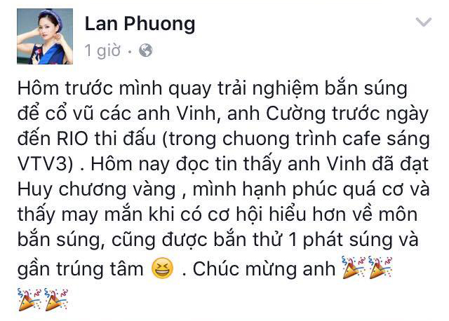 Sao Việt vỡ òa cảm xúc trước chiến thắng của anh Hoàng Xuân Vinh tại Olympic - Ảnh 3.