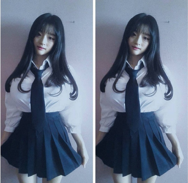 Cô gái Hàn bất ngờ nổi tiếng trong 1 đêm vì vòng một... to không tưởng - Ảnh 13.