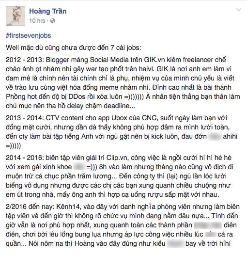 Kể về 7 công việc đầu tiên trong đời - Trào lưu mới khiến ai cũng muốn được trút nỗi lòng! - Ảnh 6.