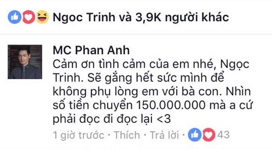 Ngọc Trinh bị nghi chỉ làm màu việc đóng góp 150 triệu, Phan Anh nhanh chóng lên tiếng trần tình - Ảnh 2.