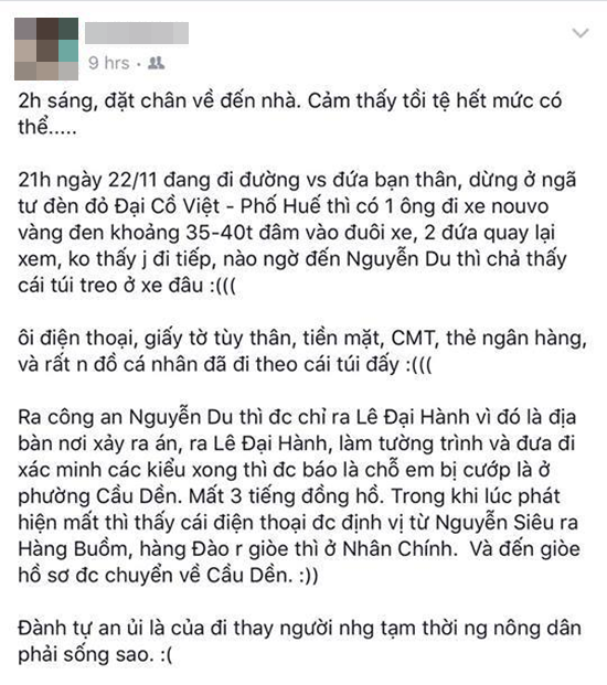 Hàng loạt chị em lo sợ trước thủ đoạn dàn cảnh đâm xe rồi cướp tài sản trên đường phố Hà Nội - Ảnh 2.