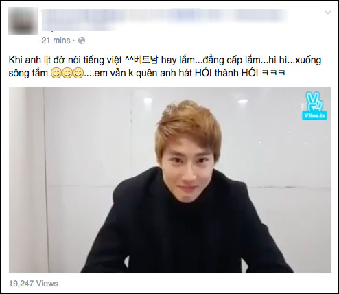 Vừa buồn cười, vừa đ&aacute;ng y&ecirc;u khi Suho (EXO) bập bẹ n&oacute;i tiếng Việt - Ảnh 9.