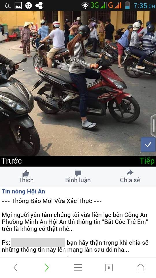 Hội An: Tung tin bắt cóc trẻ em vì muốn Công an nhanh đến hiện trường - Ảnh 1.