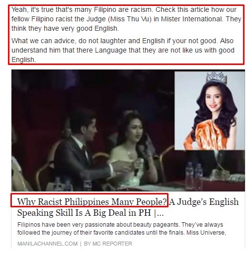 Dân mạng và truyền thông Philippines nói gì về clip Hoa hậu Thu Vũ nói tiếng Anh? - Ảnh 1.