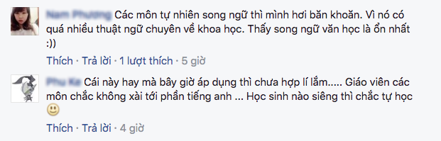 Nhiều học sinh bất ngờ với thông tin sẽ có sách giáo khoa song ngữ Việt - Anh - Ảnh 7.