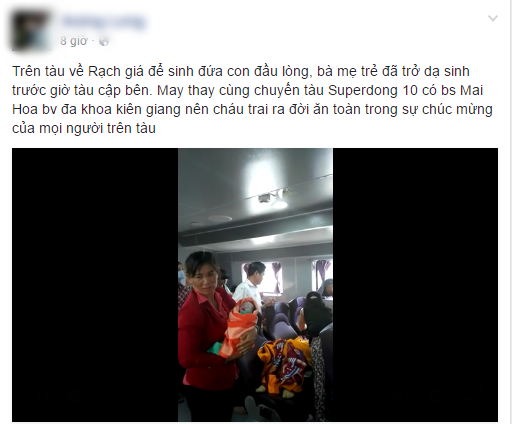 Một em b&eacute; được sinh ra tr&ecirc;n chuyến t&agrave;u về Rạch Gi&aacute; - Ảnh 1.
