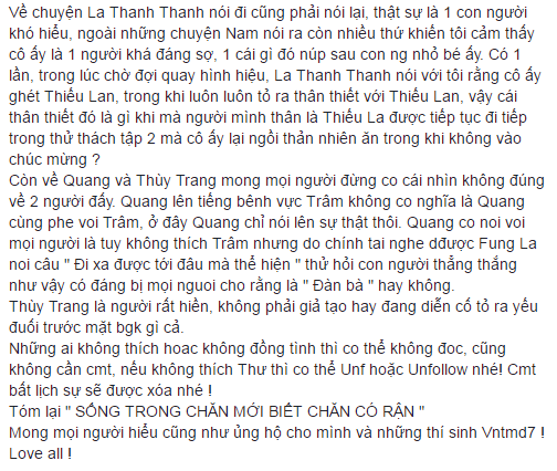 Cô gái cao nhất Next Top vừa ra về đã tố Fung La giả tạo, đáng sợ - Ảnh 3.