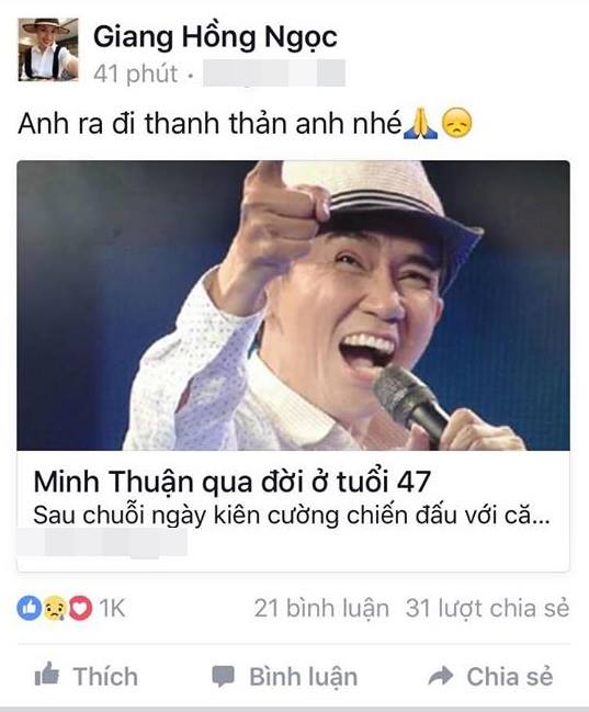 Sao Việt nghẹn ngào vĩnh biệt ca sĩ Minh Thuận - Ảnh 12.