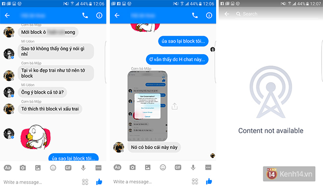 Facebook bây giờ, block nhau vẫn chat bình thường như chưa hề có cuộc chia ly - Ảnh 1.