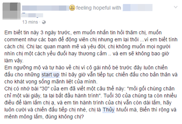 Thủy không có khái niệm đầu hàng nên lần này cũng thế, dù cuộc chiến ung thư chẳng dễ dàng gì! - Ảnh 8.