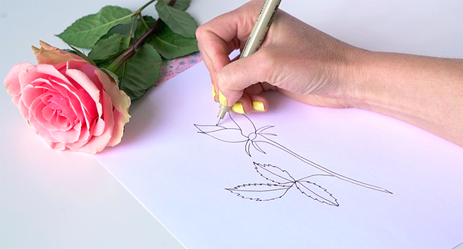 Học vẽ 3 kiểu hoa dễ như đùa mà vẫn đẹp - Ảnh 14.