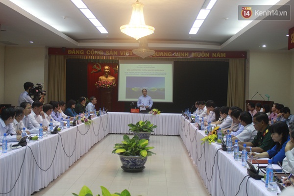 Phó Thủ tướng Nguyễn Xuân Phúc yêu cầu đẩy nhanh tiến độ thi công cầu Ghềnh - Ảnh 1.