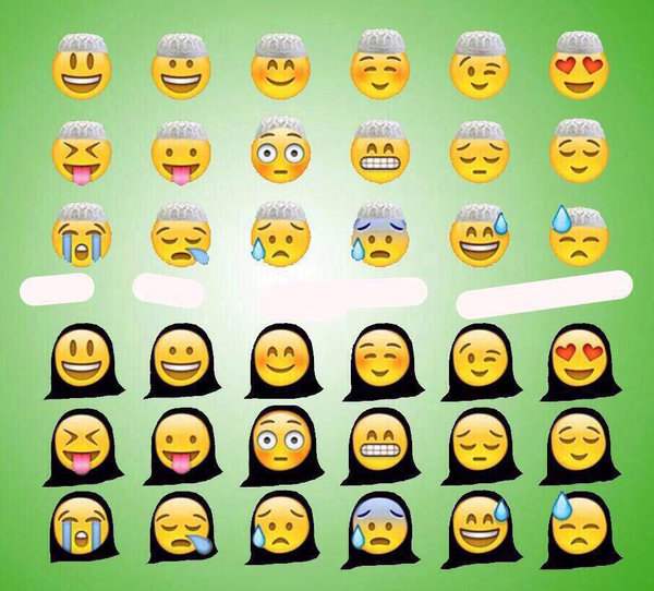 Ả Rập Saudi bắt cả Emoji cũng phải đeo mạng che mặt Hồi giáo, và đây là kết quả - Ảnh 6.