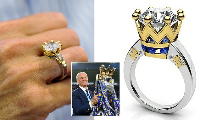 Chiếc nhẫn thiết kế ri&ecirc;ng kỷ niệm chức v&ocirc; địch của Leicester gi&aacute; hơn 7 tỷ VNĐ - Ảnh 1.