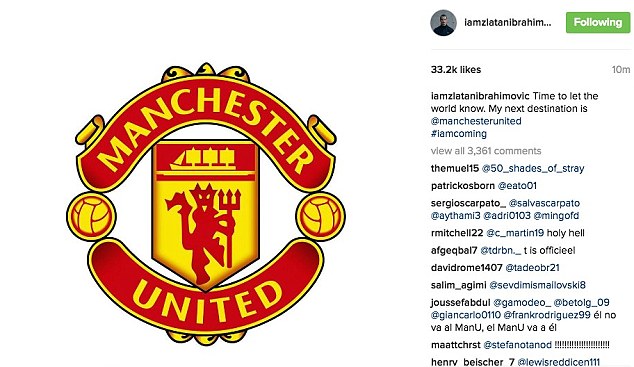 Ibrahimovic: Điểm đến tiếp theo của t&ocirc;i l&agrave; Manchester United - Ảnh 2.