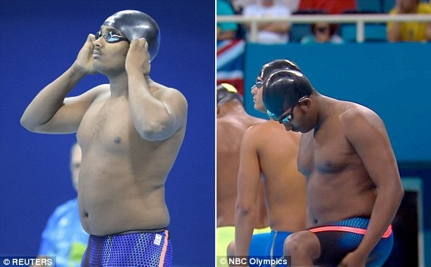 VĐV bơi lội mập ú khiến khán giả phì cười ở Olympic Rio 2016 - Ảnh 1.