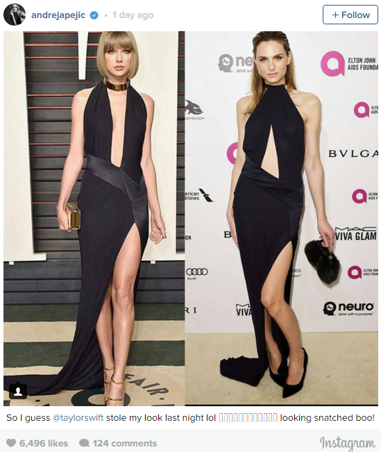 Taylor Swift đụng váy đen với mẫu chuyển giới Andreja Pejic - Ảnh 5.