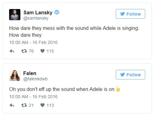 Cư dân mạng nổi giận vì lỗi âm thanh trong tiết mục của Adele ở Grammy 2016 - Ảnh 7.