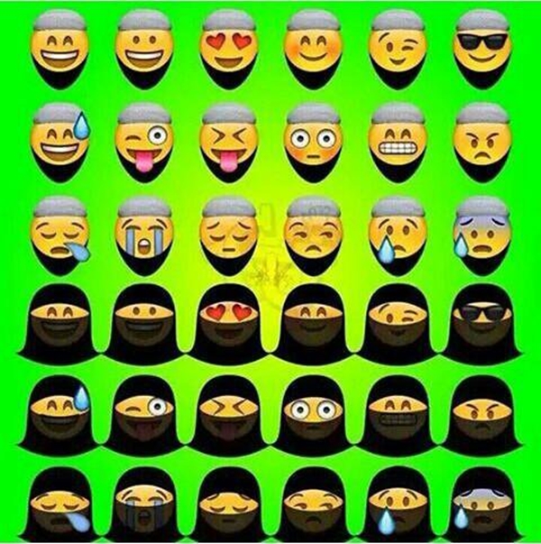 Ả Rập Saudi bắt cả Emoji cũng phải đeo mạng che mặt Hồi giáo, và đây là kết quả - Ảnh 5.