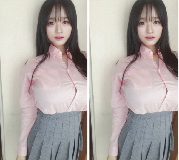 Cô gái Hàn bất ngờ nổi tiếng trong 1 đêm vì vòng một... to không tưởng - Ảnh 5.