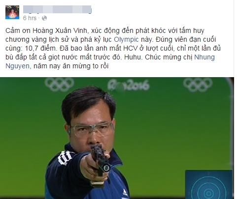 NHM Việt Nam phát cuồng với kỳ tích có một không hai của xạ thủ Hoàng Xuân Vinh - Ảnh 7.