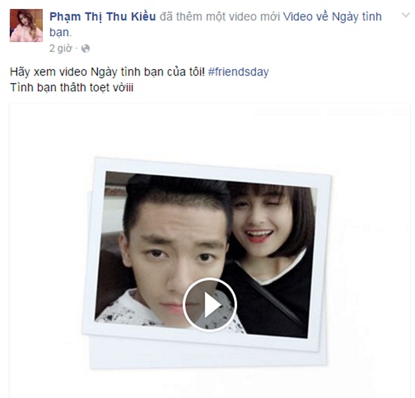 Facebook ngập tràn clip kỷ niệm ngày tình bạn của cư dân mạng - Ảnh 2.