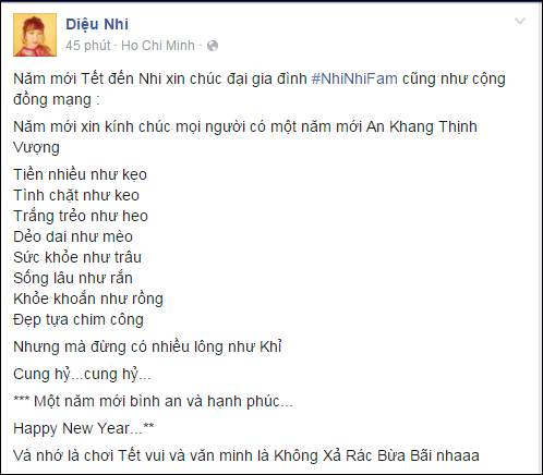 Sao Việt rộn ràng gửi lời chúc ý nghĩa trong đêm giao thừa - Ảnh 7.