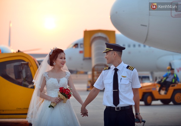 Bộ ảnh cưới độc đáo của cặp đôi phi công người Việt - Ảnh 6.