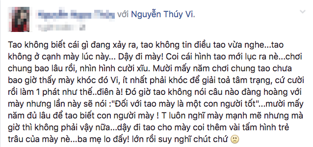 Không thể liên lạc được với Thuý Vi, nhiều bạn bè lo lắng cô gặp chuyện - Ảnh 1.