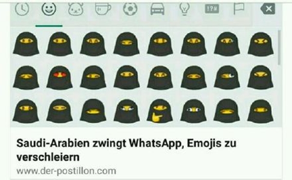 Ả Rập Saudi bắt cả Emoji cũng phải đeo mạng che mặt Hồi giáo, và đây là kết quả - Ảnh 7.