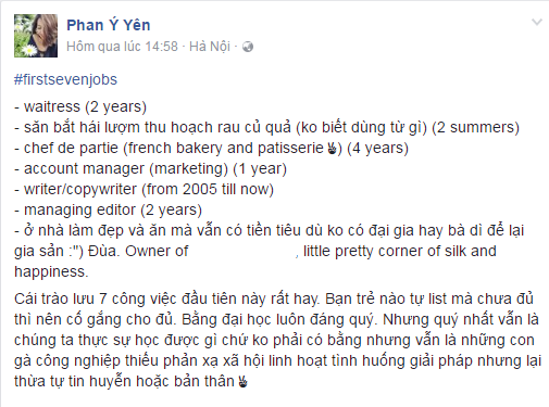 Kể về 7 công việc đầu tiên trong đời - Trào lưu mới khiến ai cũng muốn được trút nỗi lòng! - Ảnh 15.