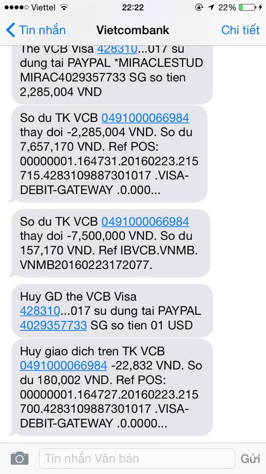 Khách nữ nghi bị hacker trộm sạch 2.000 USD trong tài khoản, Vietcombank nói gì? - Ảnh 2.