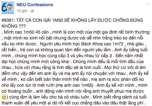 Con gái dù giỏi giang đến đâu mà cao 1m50 cũng không lấy được chồng? - Ảnh 1.