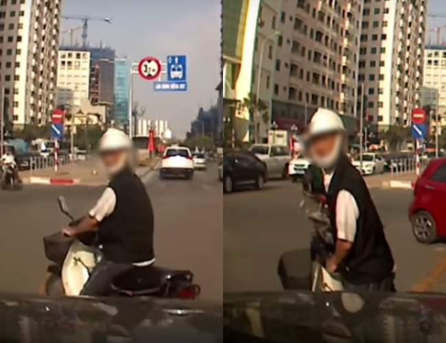 Clip: Rẽ tr&aacute;i sai quy định, &ocirc;ng l&atilde;o c&ograve;n xuống xe chửi mắng t&agrave;i xế taxi - Ảnh 1.