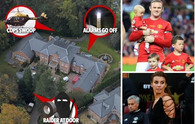 M&aacute;y bay trực thăng v&agrave; 3 xe cảnh s&aacute;t truy t&igrave;m trộm nh&agrave; Rooney - Ảnh 1.