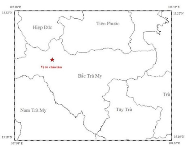 Động đất 3.3 độ richter ở Quảng Nam - Ảnh 1.