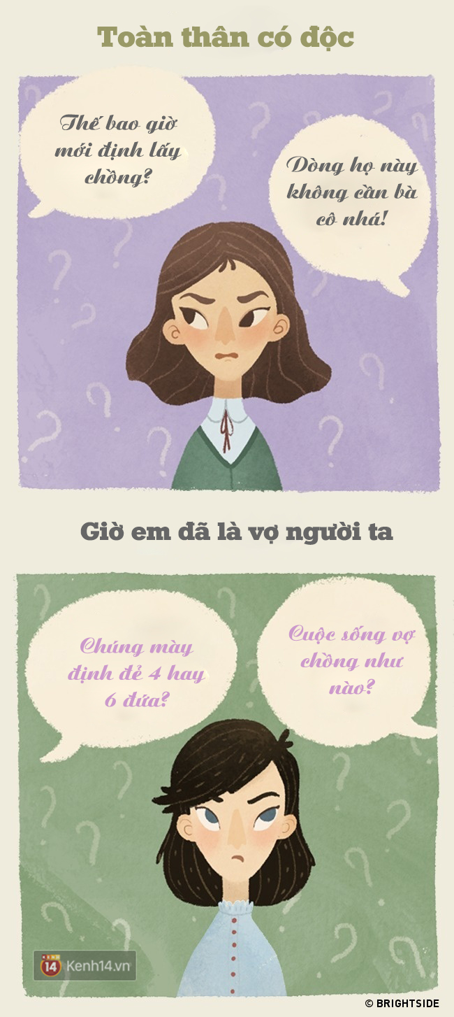 9 điều kh&aacute;c biệt trong cuộc sống giữa g&aacute;i độc th&acirc;n v&agrave; g&aacute;i đ&atilde; c&oacute; chồng - Ảnh 2.