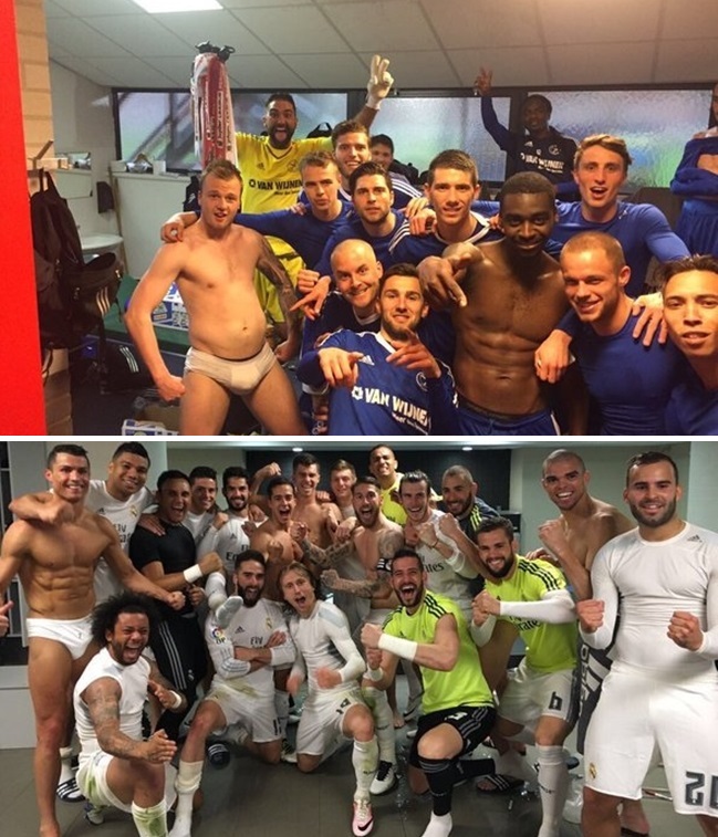 Khoảnh khắc Ronaldo trút bỏ xiêm y ăn mừng lại bị đem ra làm trò cười - Ảnh 1.
