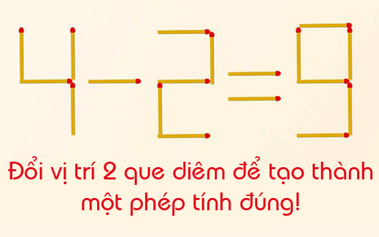 QUE DIÊM, tin tức Mới nhất 10 câu đố di chuyển que diêm chỉ người có IQ ...