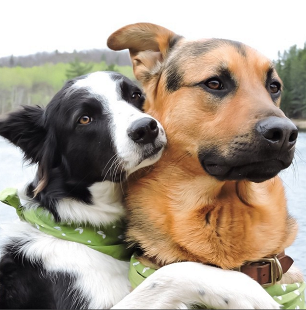 Cặp đôi chó lãng mạn: Dù là động vật nhưng chú chó cũng biết cách yêu thương đầy lãng mạn. Hãy xem hình ảnh cặp đôi chó lãng mạn này để cảm nhận tình cảm mãnh liệt và đáng yêu của chúng.