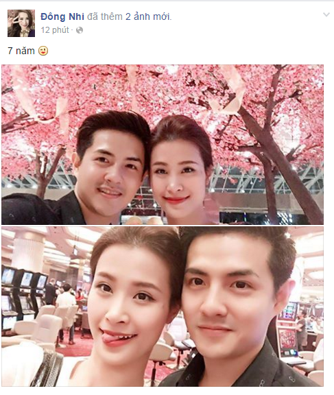 Fan n&ocirc;n đ&aacute;m cưới khi Đ&ocirc;ng Nhi - &Ocirc;ng Cao Thắng khoe ảnh kỷ niệm 7 năm y&ecirc;u - Ảnh 1.