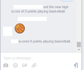 Facebook đã cho người dùng vừa nhắn tin, vừa chơi... bóng rổ trên di động - Ảnh 1.