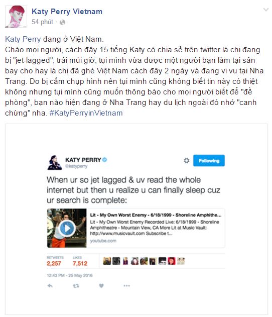 Fan Việt x&ocirc;n xao khi Katy Perry đăng ảnh giống như đang ở Ninh Thuận - Ảnh 2.