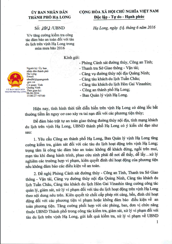 L&atilde;nh đạo th&agrave;nh phố n&oacute;i g&igrave; trước th&ocirc;ng tin Cấm ngắm cảnh khi tham quan vịnh Hạ Long? - Ảnh 1.