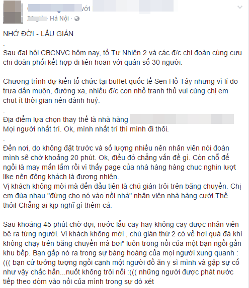 Hà Nội: Đi ăn lẩu nấm, khách tá hỏa phát hiện gián bơi trong nồi nước lẩu - Ảnh 1.