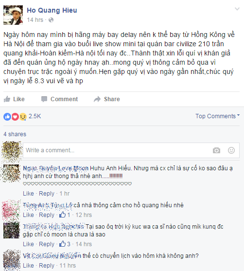 Thực hư nghi vấn Hồ Quang Hiếu bị tạm giữ ở sân bay vì chứa bom khủng bố - Ảnh 4.